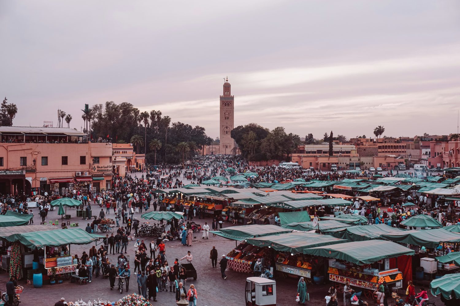 Marrakech medina Jemaa el-Fnaa square Morocco